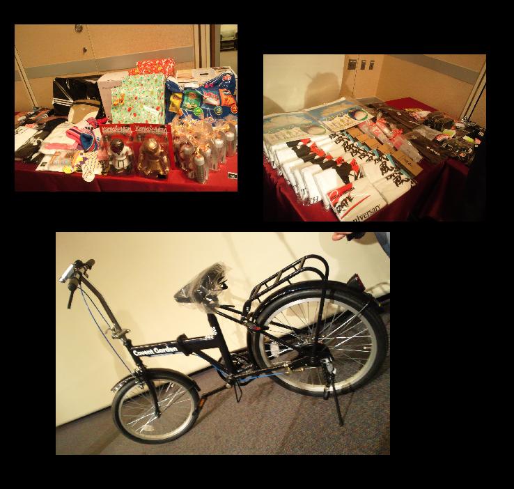 ファンクラブ会長からのプレゼントや加湿器！炊飯器や折りたたみ式自転車などの中田チョイスの景品が並ぶ！